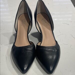 Franco Sarto Black Leather Heels